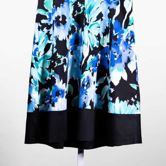 Chaps Ralph Lauren Women Dress Floral V-Neck Stretch Spring Cocktail Colorful 12 - Picture 8 of 8